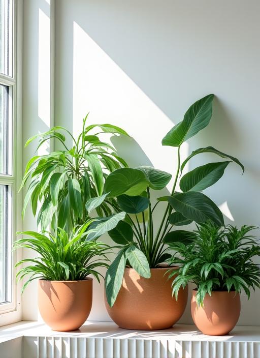 観葉植物のスタイリッシュな寄せ植え